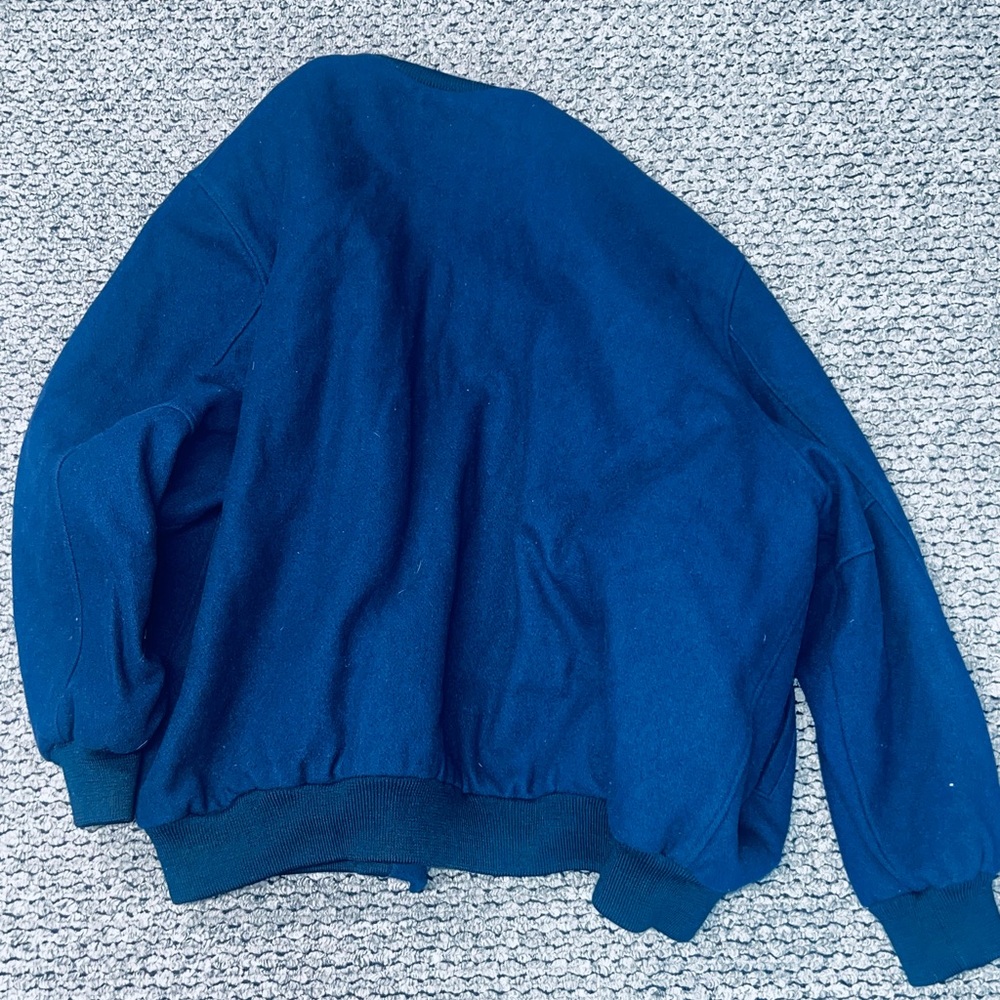 Mitchell & Ness Blue Braves Bomber Jacket - Picture 3 of 3